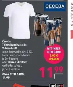Ceceba T-Shirt Rundhals oder V-Ausschnitt