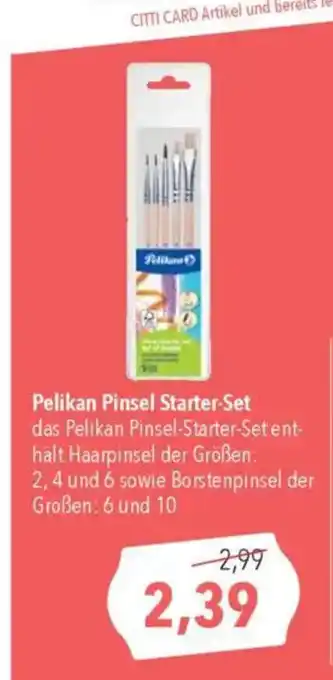 Citti Pelikan pinsel starter-set tilbud