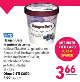 Citti TK Häagen-Dasz Premium Eiscreme tilbud