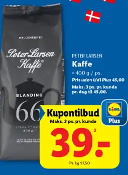 Lidl PETER LARSEN Kaffe tilbud