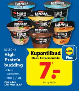 Lidl MILBONA High Protein budding tilbud
