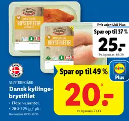 Lidl VILSTRUPGÅRD Dansk kyllinge- brystfilet tilbud
