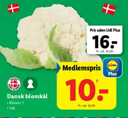 Lidl Dansk blomkål tilbud