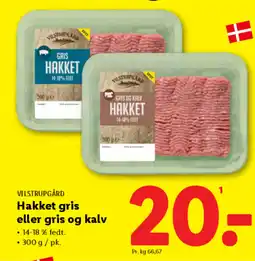 Lidl VILSTRUPGÅRD Hakket gris eller gris og kalv tilbud
