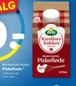Lidl ARLA Karolines Køkken Piskefløde tilbud