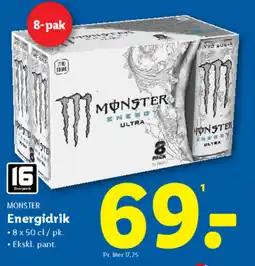 Lidl MONSTER Energidrik tilbud