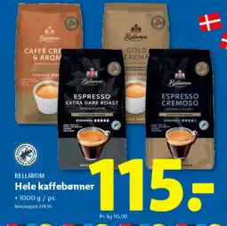Lidl BELLAROM Hele kaffebønner tilbud