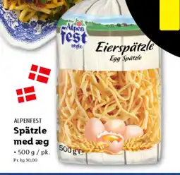Lidl ALPENFEST Spätzle med æg tilbud