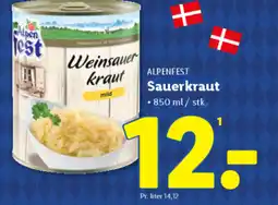 Lidl ALPENFEST Sauerkraut tilbud