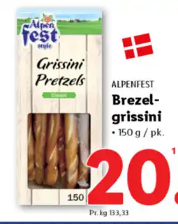 Lidl ALPENFEST Brezel- grissini tilbud