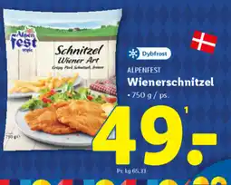 Lidl ALPENFEST Wienerschnitzel tilbud