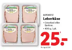 Lidl ALPENFEST Leberkäse tilbud
