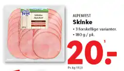 Lidl ALPENFEST Skinke tilbud