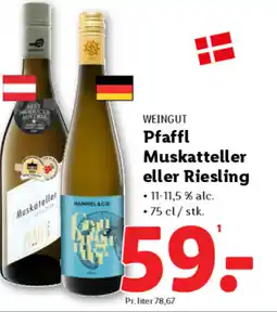 Lidl WEINGUT Pfaffl Muskatteller eller Riesling tilbud