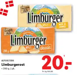Lidl ALPENSTERN Limburgerost tilbud