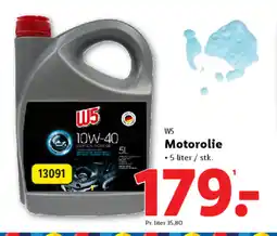 Lidl W5 Motorolie tilbud