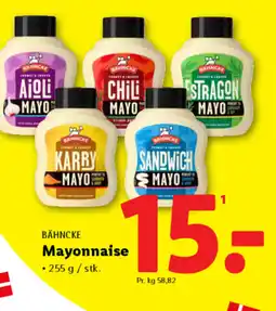 Lidl BÄHNCKE Mayonnaise tilbud