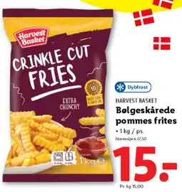 Lidl HARVEST BASKET Bølgeskårede pommes frites tilbud