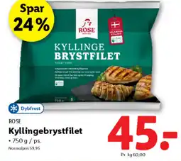 Lidl ROSE Kyllingebrystfilet tilbud