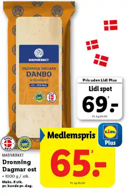 Lidl MADVÆRKET Dronning Dagmar ost tilbud
