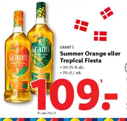 Lidl GRANT'S Summer Orange eller Tropical Fiesta tilbud