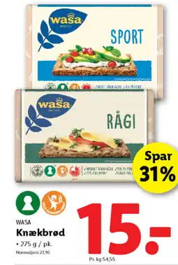 Lidl WASA Knækbrød tilbud