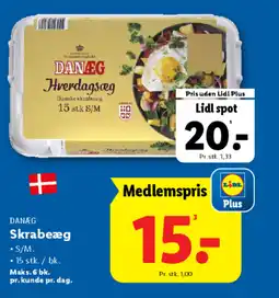 Lidl DANÆG Skrabeæg tilbud