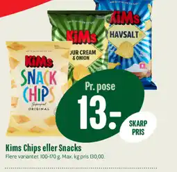 Min Købmand Kims Chips eller Snacks tilbud