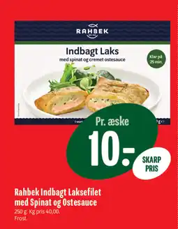 Min Købmand Rahbek Indbagt Laksefilet med Spinat og Ostesauce tilbud