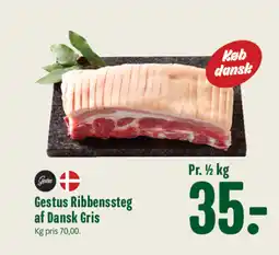 Min Købmand Gestus Ribbenssteg af Dansk Gris tilbud
