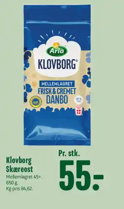 Min Købmand ARLA Klovborg Skæreost tilbud