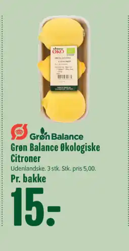 Min Købmand Grøn Balance Økologiske Citroner tilbud