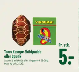Min Købmand Toms Kæmpe Skildpadde eller Spunk tilbud