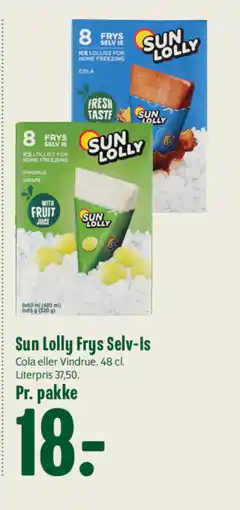 Min Købmand Sun Lolly Frys Selv-Is tilbud