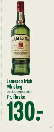 Min Købmand Jameson Irish Whiskey tilbud