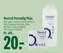 Min Købmand Neutral Personlig Pleje tilbud