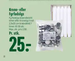 Min Købmand Krone- eller Fyrfadslys tilbud