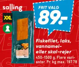 Bilka Fiskefilet, laks, vannamei- eller skal-rejer tilbud