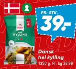 Bilka Dansk hel kylling tilbud