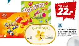 Bilka CARTE D'OR Isbæger eller frisko børneis tilbud