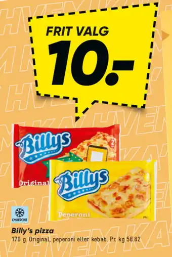 Bilka BILLY'S Pizza tilbud