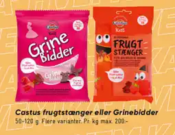 Bilka Castus frugtstænger eller grinebidde tilbud