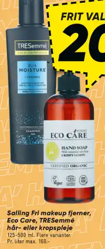Bilka SALLING Fri makeup fjerner, eco care, tresemmé hår- eller kropspleje tilbud
