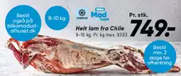 Bilka Helt lam fra chile tilbud