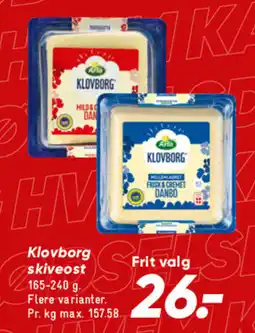 Bilka Klovborg skiveost tilbud