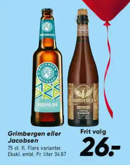 Bilka Grimbergen eller jacobsen tilbud