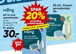 Bilka SALLING All-in-one opvasketabs tilbud