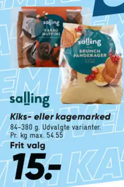 Bilka SALLING Kiks-eller kagemarked tilbud