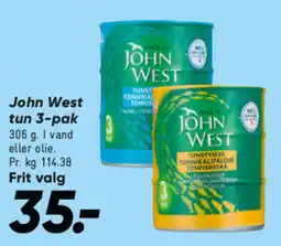 Bilka JOHN WEST Tun 3-pak tilbud