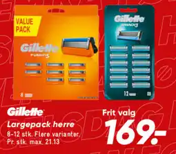 Bilka GILLETTE Largepack herre tilbud